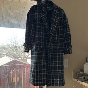 Plaid Women's Coat